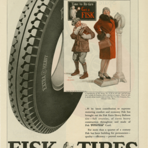 Fisk Tire Company Print Ad - Latest Contribution to Supreme Motoring