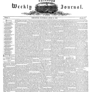 Chicopee Weekly Journal, June 11, 1853