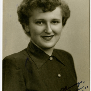 Chicopee High School Class of 1949 - Senior Portrait of Jean Porowski