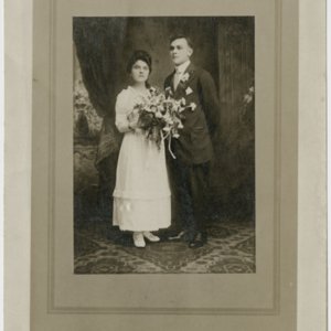 Kendra Family: Marriage Portrait of a man and a woman