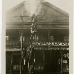 Fire Fighters Battle Blaze at the Williams Market