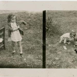 Patrick E. Bowe Nursery School - Students from 1935 - 1938 - Two girls at play