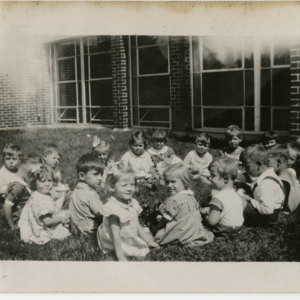Patrick E. Bowe Nursery School - Students from 1935 - 1938 - The Class outside