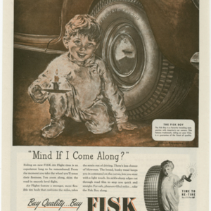 Fisk Tire Company Print Ad - Mind if I Come Along?