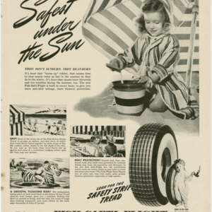 Fisk Tire Company Print Ad - Safest Under the Sun