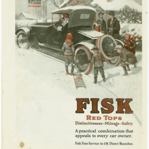 Fisk Tire Company Print Ad - Fisk Red Tops