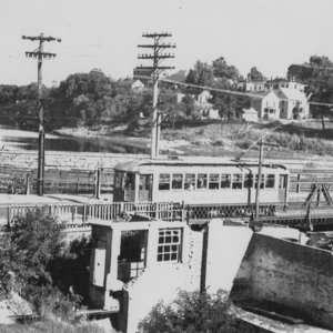 Trolley over the Chicopee River