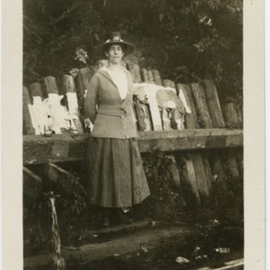 Woman standing at Bercham Bend Spring
