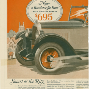 Fisk Tire Company Print Ad - Now a Roadster for Four