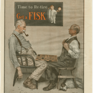 Fisk Tire Company Print Ad - Checkers