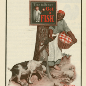Fisk Tire Company Print Ad - Getting your Goat